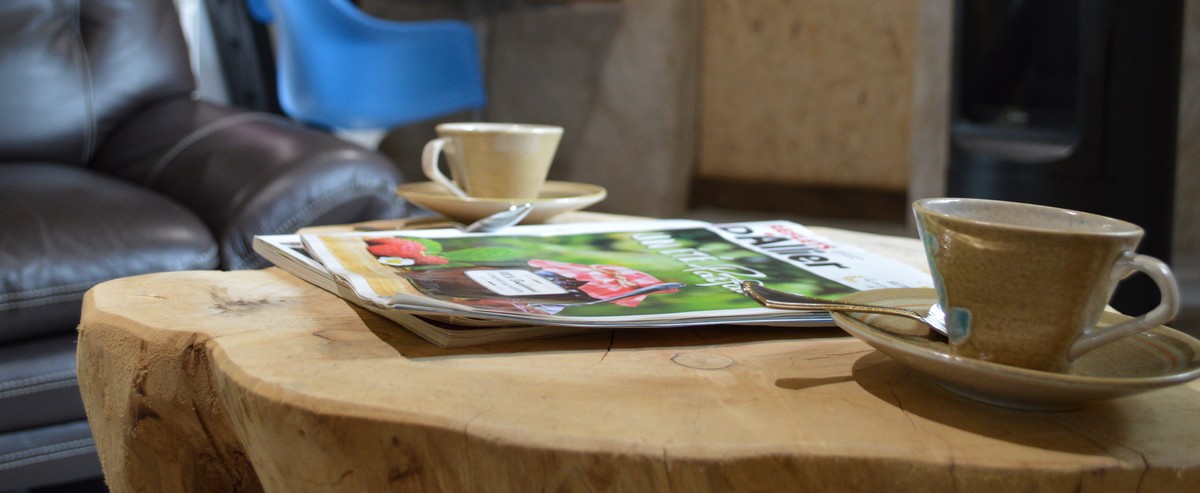 Pause café dans nos chambres d'hôtes