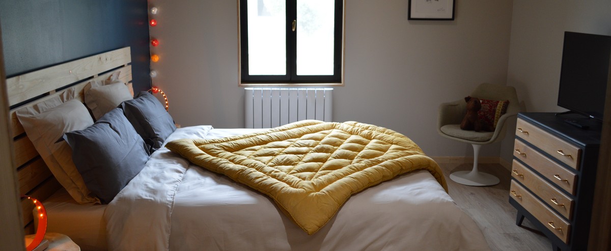 Chambre d'hôtes avec literie haut de gamme Tempur